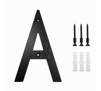 Numero Civico 200mm/8 In Floating House Number ABS Black Relief Numbers Address Sign 0-9 Letters Big Modern Door Plates Home Outdoor Numeros 47(A)