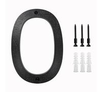 Numero Civico 200mm/8 In Floating House Number ABS Black Relief Numbers Address Sign 0-9 Letters Big Modern Door Plates Home Outdoor Numeros 47(0)