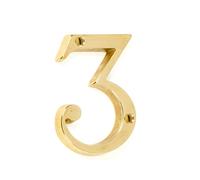 Numero civico 3 in stile inglese