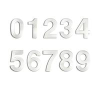 Numero civico 3D, cartello con indirizzo in acciaio inossidabile da 15 cm/6 pollici, numeri for porte esterne in argento 0 a 9, grande for esterni, 1 pezzo (colore: 7)(2)
