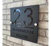 Numero civico 3D personalizzato in acrilico, nero e lucido, numeri galleggianti, segnaletica resistente alle intemperie per porte interne ed esterne, ideale per casa, hotel, casa, negozio