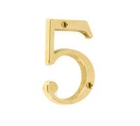 Numero civico 5 in stile inglese