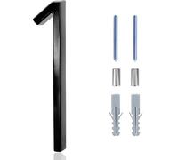 Numero Civico 5inch Floating House Numbers Zinc Alloy Black Modern Number Signs On The Door Apartment Mailbox Address Plate Sign With Nail Kit(1)