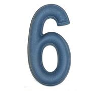 Numero Civico 6 Ceramica In Gres - Colore Venezia Naturale cm11x6 h1,5