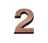 Numero Civico Esterno 0-9 Bronzo Digital Room Gate Number Building Porta Comparto Appartamento Pavimento Albergo Numero hotel Adesivo Piastra Segno decorazione della parete(2)