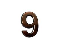Numero Civico Esterno 0-9 Bronzo Digital Room Gate Number Building Porta Comparto Appartamento Pavimento Albergo Numero hotel Adesivo Piastra Segno decorazione della parete(9)