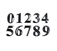 Numero Civico Esterno 1 adesivo nero lucido for il numero della porta casa, cartello autoadesivo, for appartamento, ufficio, cassetta postale, decorazioni for la(Type C,Number 8)