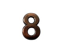 Numero Civico Esterno 1 PC Numeri della porta del segno di indirizzo casa 0-9 Bronzo autoadesivo addominali Adesivo for hotel in plastica(9)