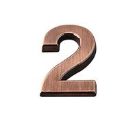 Numero Civico Esterno 1 PC Numeri della porta del segno di indirizzo casa 0-9 Bronzo autoadesivo addominali Adesivo for hotel in plastica(3)