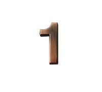 Numero Civico Esterno 1 PC Numeri della porta del segno di indirizzo casa 0-9 Bronzo autoadesivo addominali Adesivo for hotel in plastica(2)