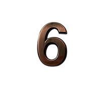 Numero Civico Esterno 1 PC Numeri della porta del segno di indirizzo casa 0-9 Bronzo autoadesivo addominali Adesivo for hotel in plastica(7)