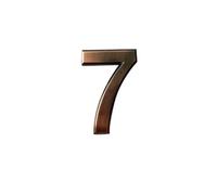 Numero Civico Esterno 1 Pz. Targa Digitale In Bronzo For Numero Civico, Autoadesiva, For Cassetta Postale, For Esterni, For Appartamento, Ufficio, Hotel, Di Porta(Number 7)