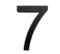 Numero Civico Esterno 10cm Modern House Number Porta Indirizzo Home Cassetta postale Numeri for il numero di casa digitale Segno esterna 4 pollici. # 0-9 matteblack(7)