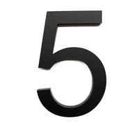 Numero Civico Esterno 10cm Modern House Number Porta Indirizzo Home Cassetta postale Numeri for il numero di casa digitale Segno esterna 4 pollici. # 0-9 matteblack(5)