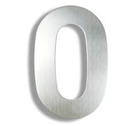 Numero Civico Esterno 15/20/25/30cm Stainless Steel House Number Silver Address Sign 0-9 Huisnummer Outdoor Numbers Home Numeros Casa Exterior Big(Silver No.0,15cm)