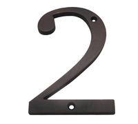 Numero Civico Esterno 4 in 101mm Numero di casa Numero di Indirizzo porta Numero in lega di zinco Visita Avvita Segno di indirizzo esterno # 0-9 BRONZO Colore Numeri Civici Esterni(Aged bronze 2)