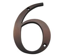 Numero Civico Esterno 4 in 101mm Numero di casa Numero di Indirizzo porta Numero in lega di zinco Visita Avvita Segno di indirizzo esterno # 0-9 BRONZO Colore Numeri Civici Esterni(Aged bronze 6)