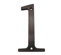 Numero Civico Esterno 4 in 101mm Numero di casa Numero di Indirizzo porta Numero in lega di zinco Visita Avvita Segno di indirizzo esterno # 0-9 BRONZO Colore Numeri Civici Esterni(Aged bronze 1)