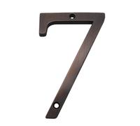 Numero Civico Esterno 4 in 101mm Numero di casa Numero di Indirizzo porta Numero in lega di zinco Visita Avvita Segno di indirizzo esterno # 0-9 BRONZO Colore Numeri Civici Esterni(Aged bronze 7)