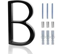 Numero Civico Esterno 5inch Floating House Numbers Zinc Alloy Black Modern Number Signs On The Door Apartment Mailbox Address Plate Sign With Nail Kit(B)