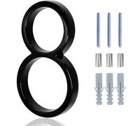 Numero Civico Esterno 5inch Floating House Numbers Zinc Alloy Black Modern Number Signs On The Door Apartment Mailbox Address Plate Sign With Nail Kit(8)