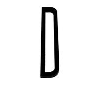 Numero Civico Esterno 8/10cm ABS Plastica Moderno Autoadesivo Nero Numero Porta Segno Cifre Appartamento Hotel Ufficio Indirizzo Stradale Adesivo(Letter D,Height 10cm)