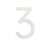 Numero Civico Esterno Adesivo Con Numero Civico 3D, Targa In Plastica Autoadesiva, Numerica, Cassetta Postale, Appartamento, Della Stanza Dell'hotel, Adesivi For La Casa Moderna(White 3)