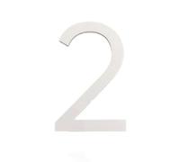 Numero Civico Esterno Adesivo Con Numero Civico 3D, Targa In Plastica Autoadesiva, Numerica, Cassetta Postale, Appartamento, Della Stanza Dell'hotel, Adesivi For La Casa Moderna(White 2)