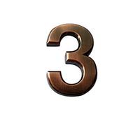 Numero Civico Esterno Galleggianti 10 cm Bronzo Digitale Porta Dell'hotel Numero di Targa for Camera D'albergo Supporto Adesivo Punto Trafilatura Galvanizzata(3)