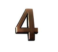 Numero Civico Esterno Galleggianti 10 cm Bronzo Digitale Porta Dell'hotel Numero di Targa for Camera D'albergo Supporto Adesivo Punto Trafilatura Galvanizzata(4)