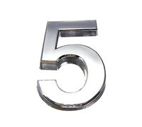 Numero Civico Esterno Galleggianti 3D Cifre 0-9 Numero civico Segno Autoadesivo Indirizzo Cifra Piastra adesiva Targa for porta for la decorazione domestica dell'hotel(5)