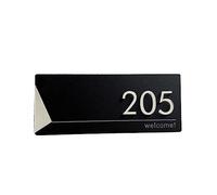 Numero Civico Esterno Galleggianti Targa for porta moderna in acrilico Segno del negozio Personalizza il numero civico Cognome Indirizzo Lettera(Silver,15cmx6cm)
