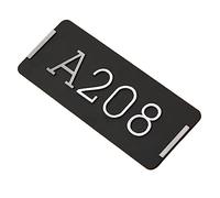 Numero Civico Esterno Galleggianti Targa for porta moderna Segno del negozio Personalizza il numero civico Cognome Indirizzo Lettera l'hotel ristorante(Silver,20x8cm)