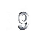 Numero Civico Esterno Numeri civici esterni Segni sui numeri della cassetta postale della porta 0-9 Numeri autoadesivi for la camera d'albergo dell'ufficio dell'appartamento all'aperto(Silver-9)