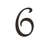 Numero Civico Esterno Numeri di appartamenti creativi for la casa Segni numerici autoadesivi alla moda sulla porta Home Hotel Office Building Targhe piatte(A6)