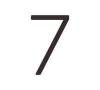 Numero Civico Esterno Ottone massiccio 4-12 pollici 10-30 cm Grande numero Lettera Porta Casa Pubblica Nero Oro Galleggiante Firma Cifre esterne(7,152mm 6inch)