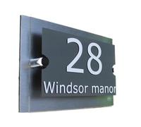 Numero Civico Esterno Personalizza Numero di casa Piastra Acrilico Casa moderna Indirizzo Address porta Segni Porta Nome Piastre(150x250mm)