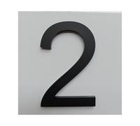 Numero Civico Esterno Personalizzato Numeri di mailbox 10 centimetri Casa Moderna porta numero Indirizzo casa per il segno Numero digitale esterna 4 pollici. # 0-9 MatteBlack(2)