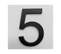 Numero Civico Esterno Personalizzato Numeri di mailbox 10 centimetri Casa Moderna porta numero Indirizzo casa per il segno Numero digitale esterna 4 pollici. # 0-9 MatteBlack(5)
