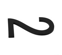 Numero civico galleggiante moderno da 20,3 cm, con grande ombra nera per l'identificazione degli indirizzi su cancelli del garage e supporti a parete (C)