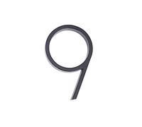 Numero civico galleggiante nero da 5 pollici n. 0-9 Lettere moderne(9)