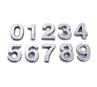Numero Civico House Number Outdoor Sticker Apartment Self Adhesive Digits Hotel Office Address Residential Door Plate Number On The Front Door(Silver,120x80 mm,Number 8)