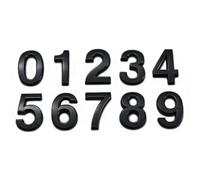 Numero Civico House Number Outdoor Sticker Apartment Self Adhesive Digits Hotel Office Address Residential Door Plate Number On The Front Door(Black,75x50 mm,Number 4)
