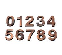 Numero Civico House Number Outdoor Sticker Apartment Self Adhesive Digits Hotel Office Address Residential Door Plate Number On The Front Door(Red bronze,50x35 mm,Number 2)