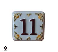 Numero civico in ceramica targa da esterno marrone dal 10 al 99 casa villa