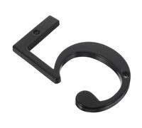 Numero Civico in Metallo Nero 4 Pollici, Design Moderno 3d | Lega di Zinco, Costruzione Integrata Robusta, Visibilità Migliorata, Uso Esterno, Stile Minimalista Elegante