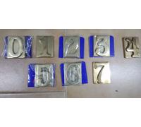 NUMERO CIVICO IN OTTONE LUCIDO "6" ALUBOX, ALTISSIMA QUALITA'