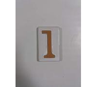 Telcom Numero civico Vasarte 1 in terracotta