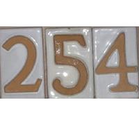 Numero civico in terracotta Telcom Vasarte 8