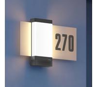 Numero civico intelligente STEINEL con luce L 270 Digi SC, antracite Steinel